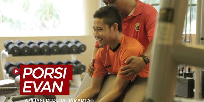 VIDEO: Porsi Latihan Evan Dimas di Persija Berbeda