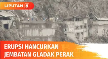 Jembatan Gladak Perak yang menghubungkan Malang dan Lumajang yang putus total akibat diterjang lahar dingin Gunung Semeru, kini menjadi tontonan warga. Sementara TNI dari Yon Zipur 5 menyatakan tak mudah untuk membuatkan jembatan darurat.