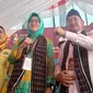 Airin Rachmi Diany dan Ade Sumardi Resmi Mendaftar ke KPU Banten. (Rabu, 28/08/2024). (Yandhi Deslatama/Liputan6.com).