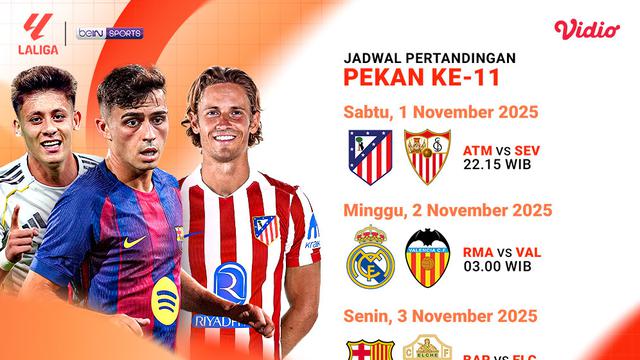Saksikan LaLiga pekan ke-11 hanya di Vidio. (dok. vidio.com)