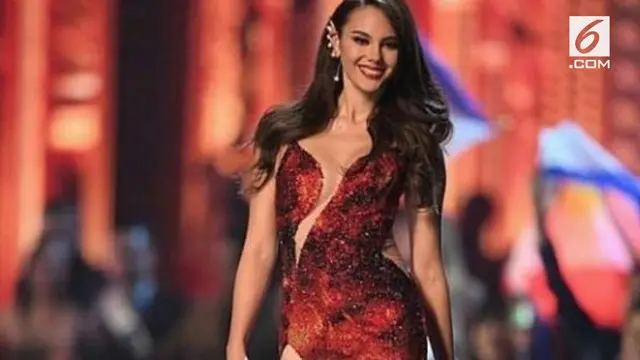 Catriona Gray berhasil merebut mahkota Miss Universe 2018. Catriona adalah wakil dari Filipina.