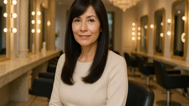 Model Rambut Panjang Usia 50 Tahun