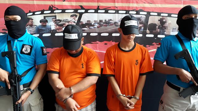 Sindikat perdagangan anak yang ditangkap Polres Bandara Soekarno Hatta, Kota Tangerang. (Liputan6.com/Pramita Tristiawati)