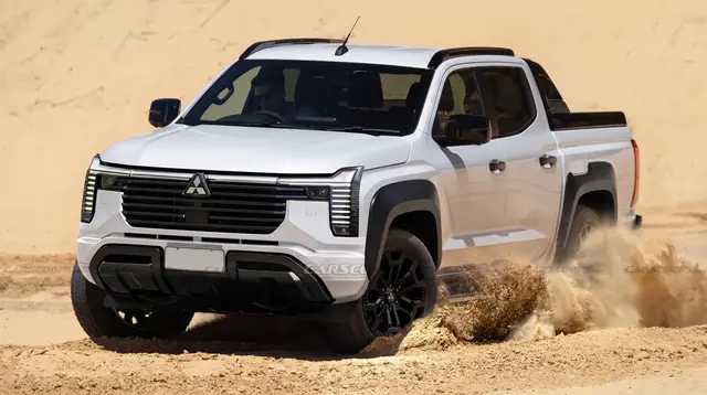 Wajah Baru Mitsubishi Triton Mulai Terungkap, Ada Sentuhan Pajero