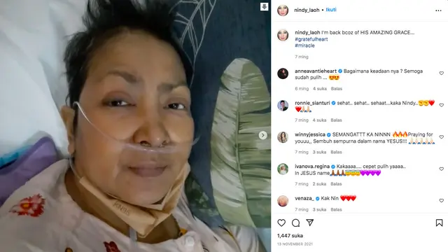 Penyanyi Senior Nindy Laoh Meninggal Dunia. (instagram.com/nindy_laoh))