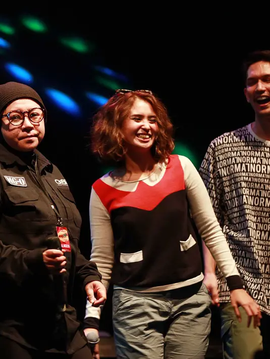 Bersama BBB, Ayushita dan Melly Goeslaw kembali meramaikan panggung musik tanah air melalui Kampung GaSS 2. (Deki Prayoga/Bintang.com)