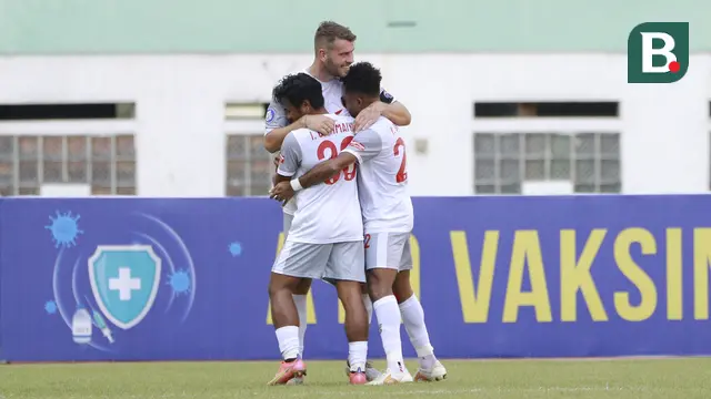 Foto: Gol Injruy Time Ilham Udin Armaiyn Tentukan Kemenangan PSM Makassar atas Persik Kediri dalam Pekan ke-4 BRI Liga 1 2021 / 2022