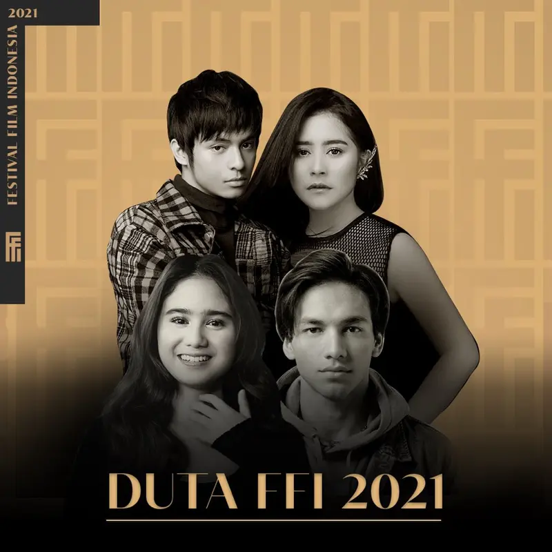 Prilly Latuconsina, Angga Yunanda, Jefri Nichol, dan Tissa Biani dipilih menjadi duta FFI 2021. (Twitter/ festivalfilmid)