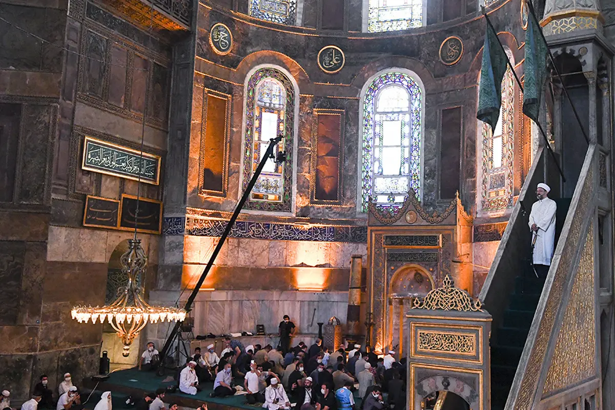 FOTO: Salat Idul Adha Pertama di Hagia Sophia