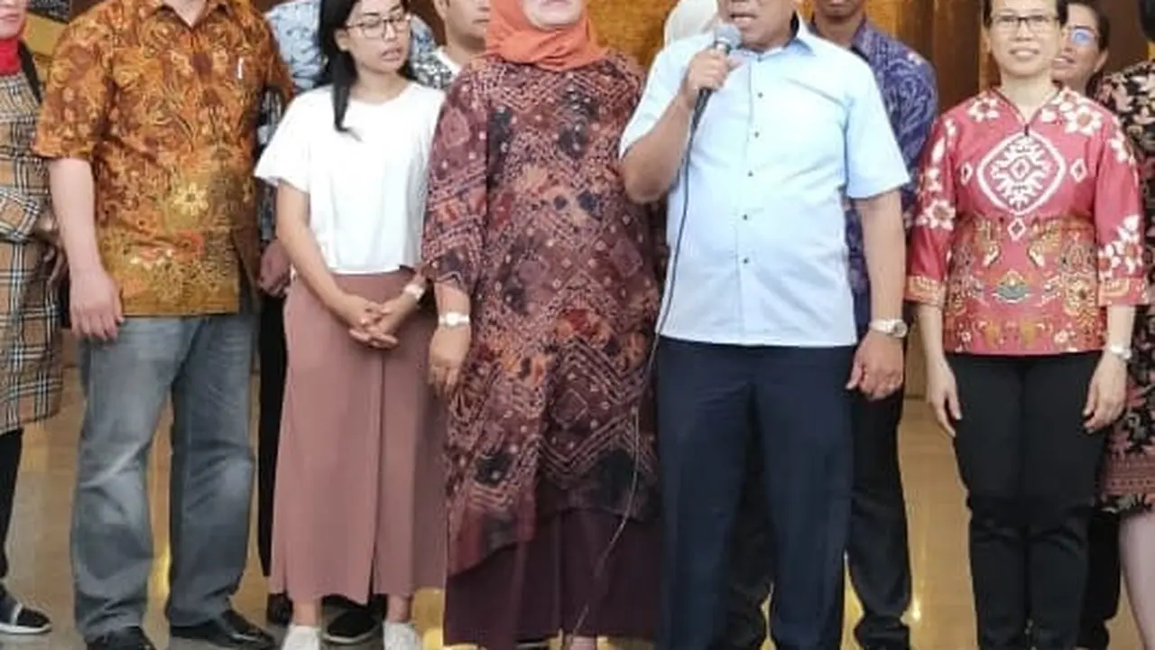 Menag Fachrul Razi saat berata di Maha Vihara Maitreya