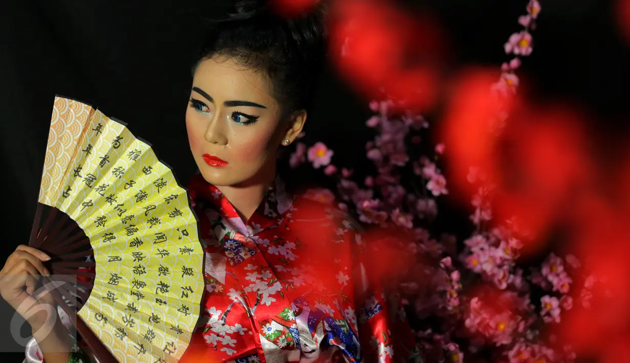 Meski dirinya mendapat panggilan Oshin, Lia mengaku tak pernah melihat film Oshin sinetron Jepang yang pernah berjaya di Indonesia, Jakarta, Selasa, (30/6/2015). (Liputan6.com/Faisal R Syam)