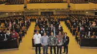 Sosialisasi Empat Pilar MPR dihadiri seratus lebih peserta mahasiswa dan mahasiswi serta dosen pendamping Sekolah Tinggi Ilmu Administrasi Lembaga Administrasi Negara (STIA LAN) Bandung, Jawa Barat, di Gedung Nusantara V.