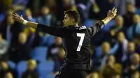 Cristiano Ronaldo menjadi bintang kemenangan 4-1 Real Madrid atas Celta Vigo. (MIGUEL RIOPA / AFP)