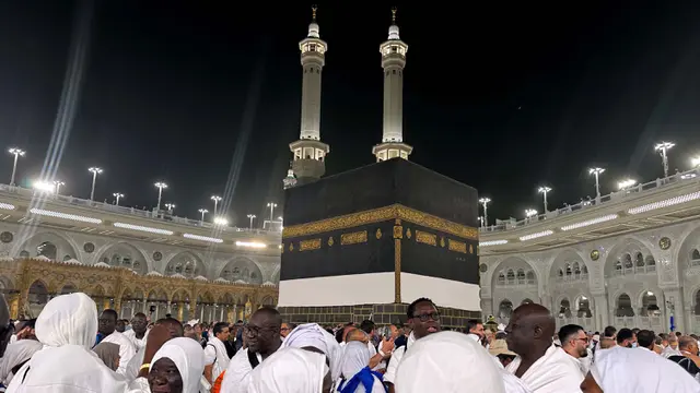 Suasana Masjidil Haram Jelang Pelaksanaan Puncak Ibadah Haji