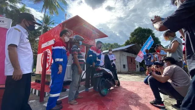 PT Pertamina (Persero) resmi meluncurkan Pertashop pertama di Pulau Sulawesi atau perdana di wilayah operasi Marketing Operation Region (MOR) VII. (Dok Pertamina)