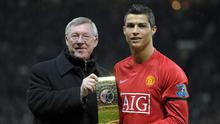 Alex Ferguson dan Cristiano Ronaldo (AFP PHOTO/ ANDREW YATES)