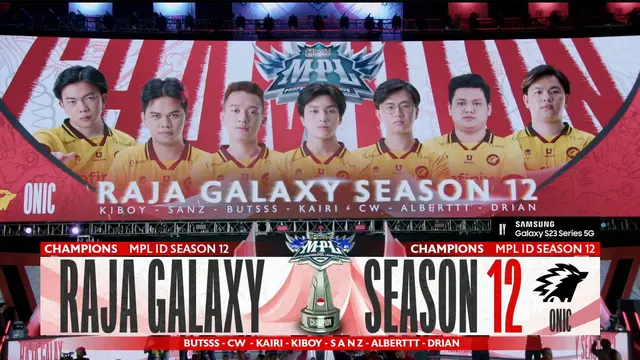 Onic Juara MPL ID S12, Pecahkan Rekor Tiga Kali Bertahan Raja Galaxy