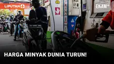 Harga minyak dunia turun