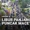 Sudah jadi langganan, kalau jalur wisata Puncak, pasti macet saat libur panjang akhir pekan seperti ini. Dan kemacetan kendaraan yang terjadi kali ini sepanjang 5 kilometer.