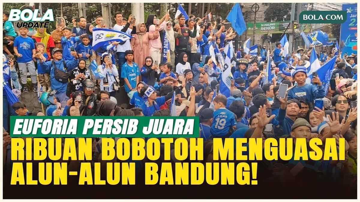 Lautan Bobotoh Mulai Kuasai Alun-Alun Bandung, Rayakan Persib Juara BRI Super League 2025/2026!