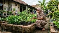 Cara Membuat Bedengan Sayur dari Bata Bekas Tanpa Semen, Ini 6 Langkah Mudahnya