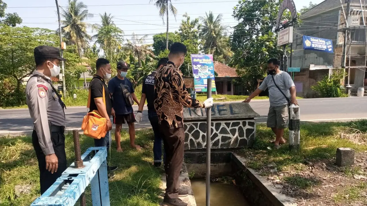 Seorang anak tewas tenggelam di aliran Irigasi Prembun, Kebumen. (Foto: Liputan6.com/Humas Polres Kebumen)
