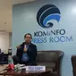 Plt Kepala Biro Humas Kemkominfo Ferdinandus Setu menjelaskan mengenai penangguhan tiga konten YouTube milik Kimi Hime di Jakarta, Rabu (24/7/2019).