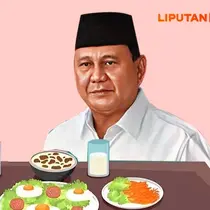 Banner Infografis Program Makan Siang Gratis Prabowo-Gibran Diubah Jadi Makan Bergizi Gratis. (Liputan6.com/Gotri/Abdillah)