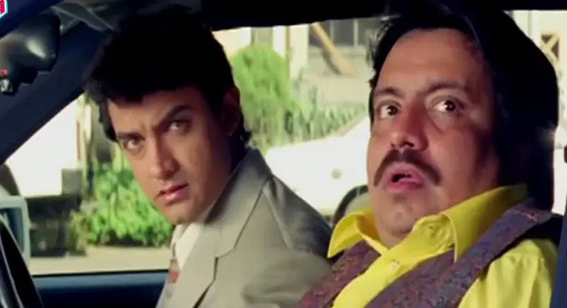 Neeraj Vora dan Aamir Khan di film Mann.
