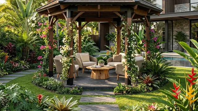 Gazebo Mini dengan Bentuk Unik