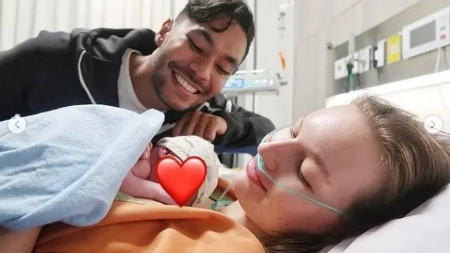 Diego Afisyah dan istri, Polina dikaruniai anak pertama (Foto: Instagram/@diegoafisyah)