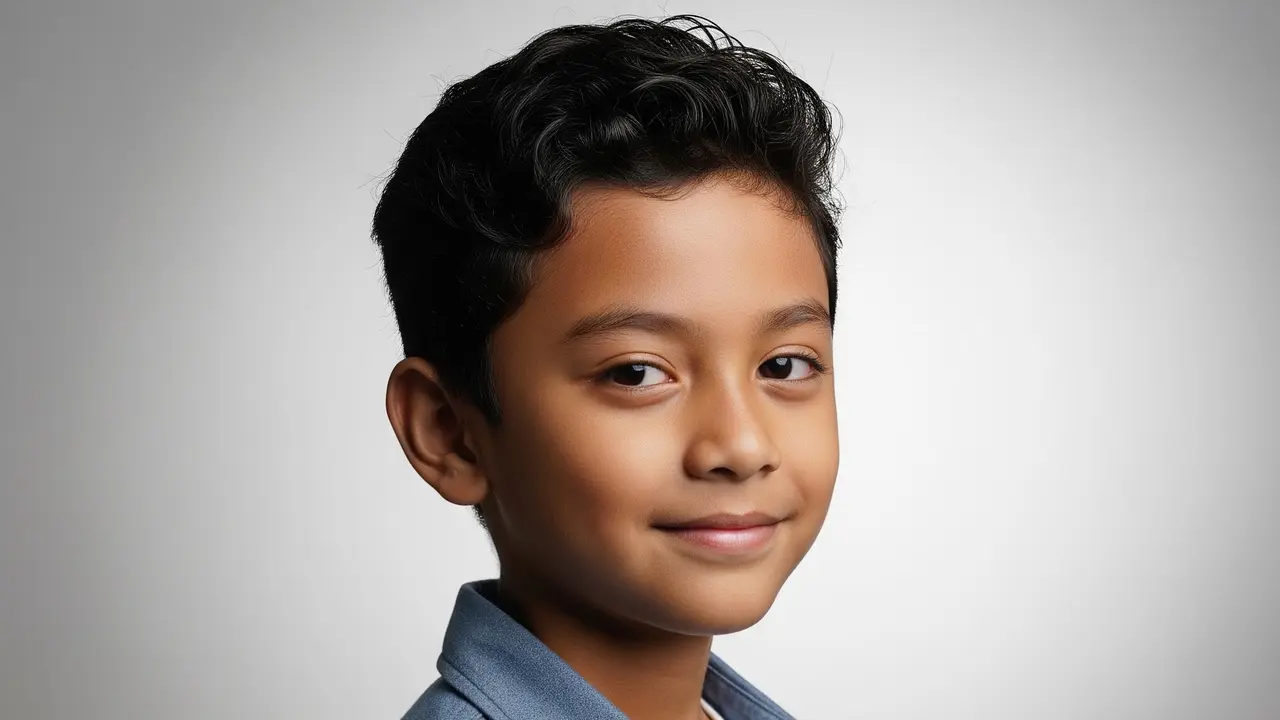 Rambut Anak Pria Keriting yang Tetap Bisa Stylish