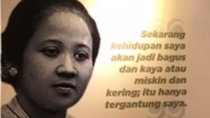 Mengingat kembali perjuangan RA Kartini lewat kata-kata mutiaranya. (Sumber: Merdeka)