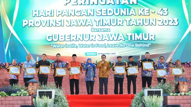 Pemkab Banyuwangi Raih Award Peduli Ketahanan Pangan Tahun 2023 dari Gubernur Khofifah