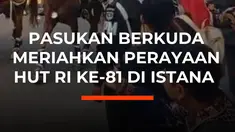 Perayaan HUT RI ke-81 resmi dimulai dari kawasan Monumen Nasional (Monas), Jakarta, Senin (17/8/2026). Rombongan mulai bergerak menuju Istana Merdeka untuk mengikuti rangkaian peringatan HUT ke-81 Kemerdekaan Republik Indonesia. Iring-iringan pasukan berkuda turut memeriahkan perayaan tersebut.