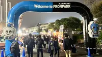 Suasana di sekitar Stadion Todoroki, Kawasaki, Jepang, sebelum pertandingan Kawasaki Royale vs Kashima Antlers, Jumat (1/11/2024). (Bola.com/Erwin Fitriansyah)