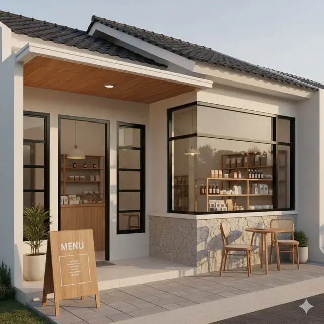 Gambar Rumah Minimalis Ada Warungnya