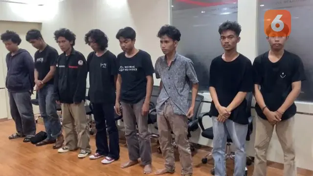 8 mahasiswa dalang aksi demo ricuh di Makassar (Liputan6.com/Istimewa)