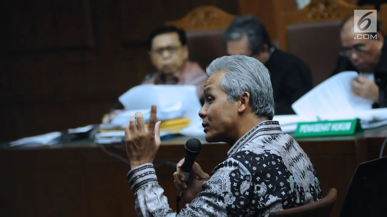 Ganjar Pranowo Bersaksi di Sidang Setya Novanto