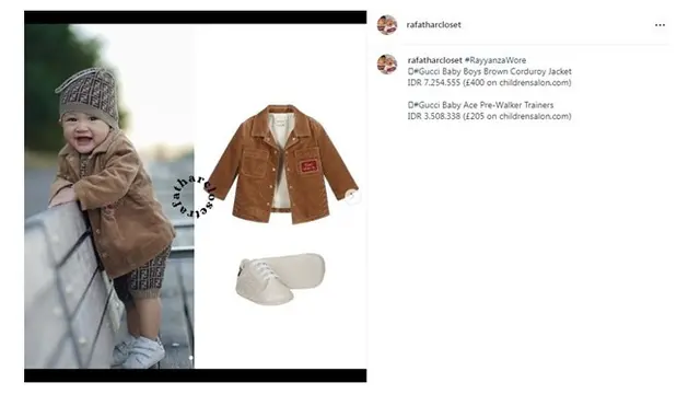 6 Gaya OOTD Rafathar dan Rayyanza saat di Amerika Ini Ditaksir Capai Puluhan Juta