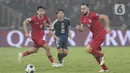 Memasuki menit babak kedua, timnas Indonesia tetap terkurung oleh pola permainan Jepang. (Liputan6.com/Angga Yuniar)