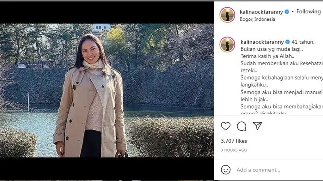 Kalina Ocktaranny ulang tahunnya yang ke-41