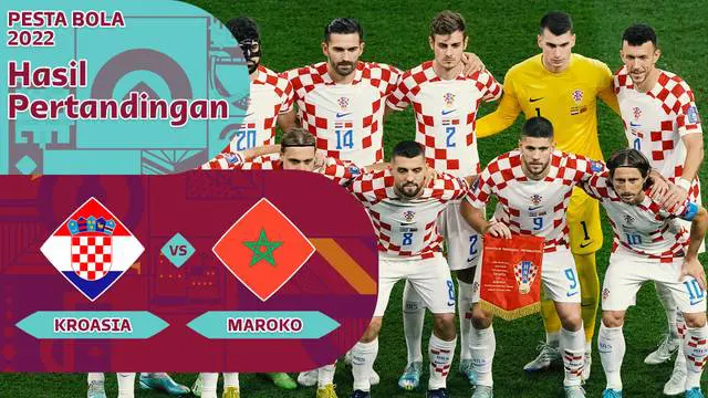 Berita Video, Highlights Piala Dunia 2022 antara Kroasia Vs Maroko pada Sabtu (17/12/2022)
