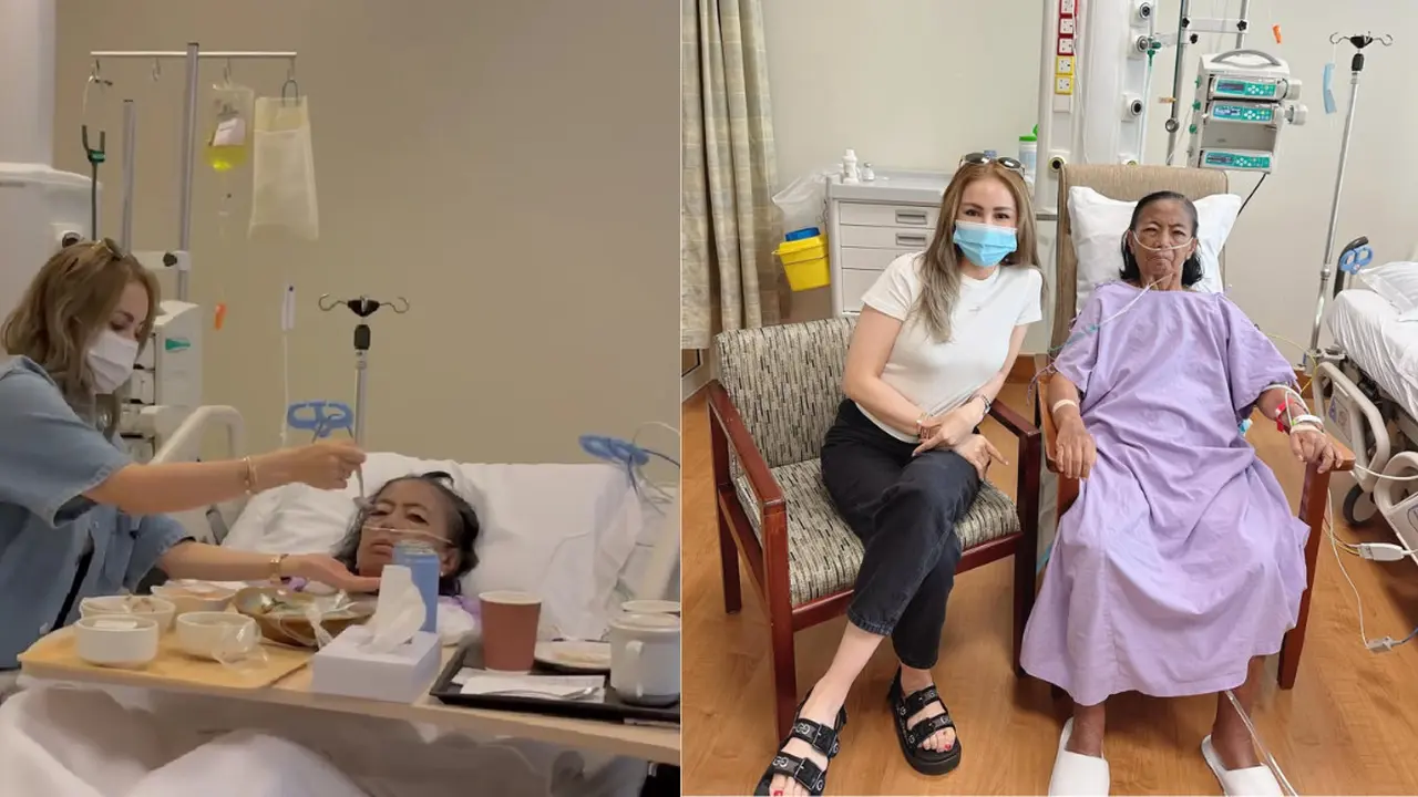Momo Geisha menemani ibunya berobat di Singapura (Foto: Instagram @therealmomogeisha)