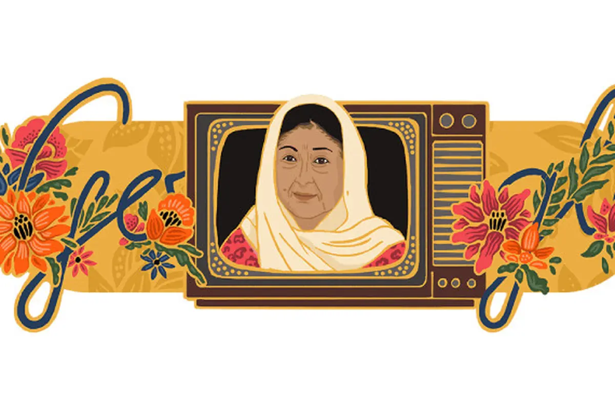 Google Doodle Kenang Aminah Cendrakasih, Si Mak Nyak Si Doel Anak Sekolahan (Doc: Google Doodle)