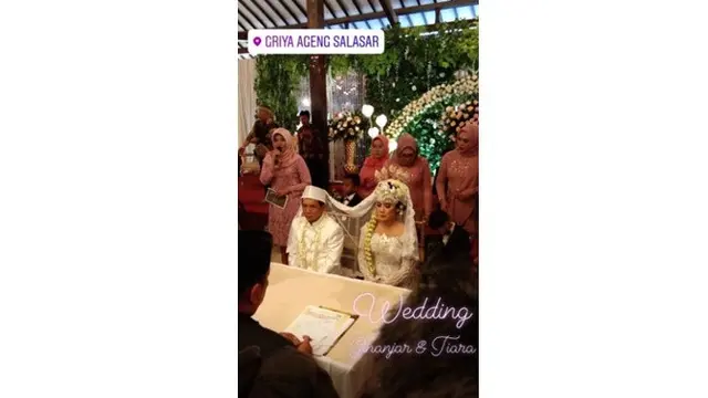 Resmi Menikah, Ini 6 Momen Mesra Pernikahan Ginanjar dan Tiara Amalia