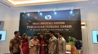 Pencatatan perdana saham PT Segar Kumala Indonesia Tbk (BUAH) pada Selasa, (9/8/2022) (Foto: Liputan6.com/Elga N)