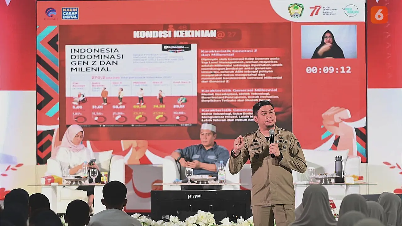 Bupati Gowa Adnan Purichta Ichsan menjelaskan literasi digital berbasis kearifan lokal