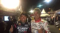Pembalap Jepang Tetsuya Yamano dan Masaki Nishihara (Liputan6.com/Adyaksa Vidi)
