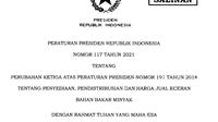 Presiden Joko Widodo (Jokowi) menerbitkan aturan distribusi dan harga jual bahan bakar minyak atau BBM, antara lain minyak tanah, solar dan jenis RON 88 atau BBM premium.